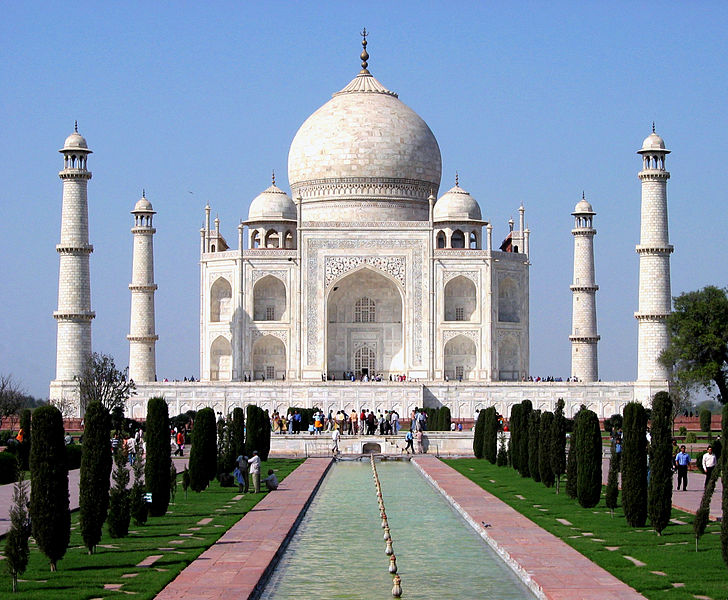 India – Taj Mahal – Wikipedia by Dhirad – 728px-Taj_Mahal_in_March_2004